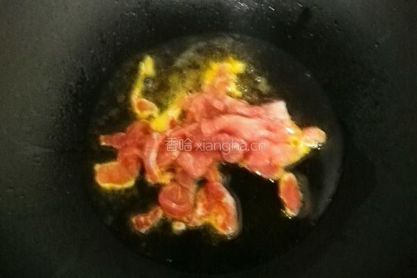 香芹炒肉丝的做法图解4