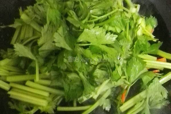 香芹炒肉丝的做法图解6
