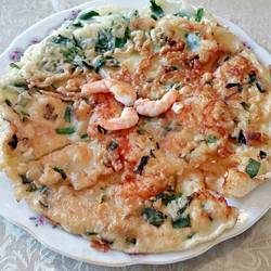 韭菜鸡蛋虾仁饼的做法[图]