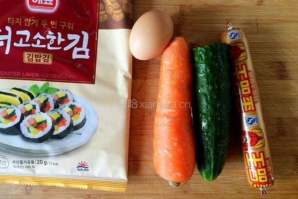 肉松火腿寿司的做法图解1
