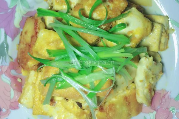 煎鸡蛋豆腐的做法图解6