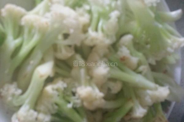 干煸有机菜花的做法图解3