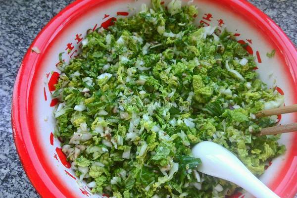 白菜香菇包的做法图解5