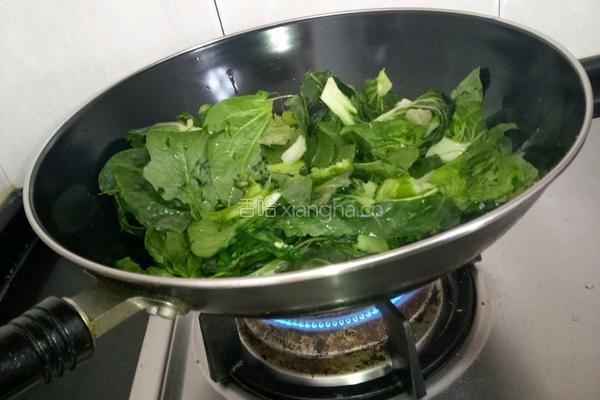 鸡蛋炒青菜的做法图解6