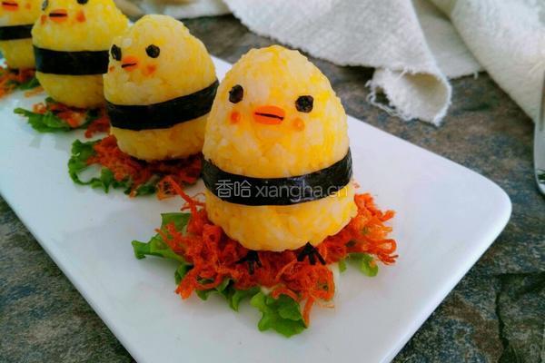 年夜饭～小鸡饭团的做法图解14