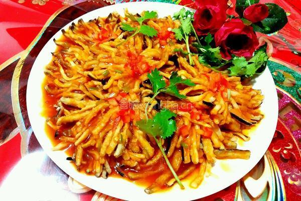 菊花茄子的做法图解1
