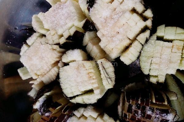 菊花茄子的做法图解7