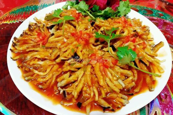菊花茄子的做法图解16
