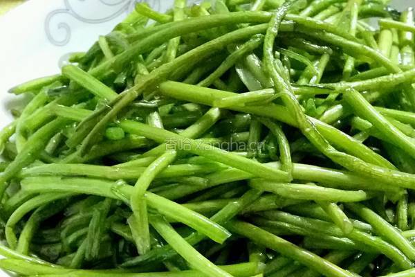 清炒芦蒿的做法图解4