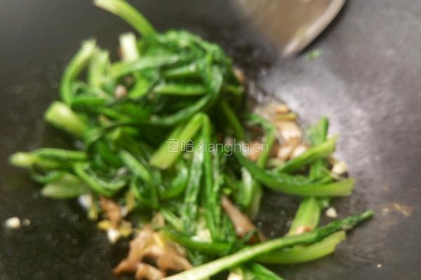 瘦肉蒜蓉炒油麦菜的做法图解7