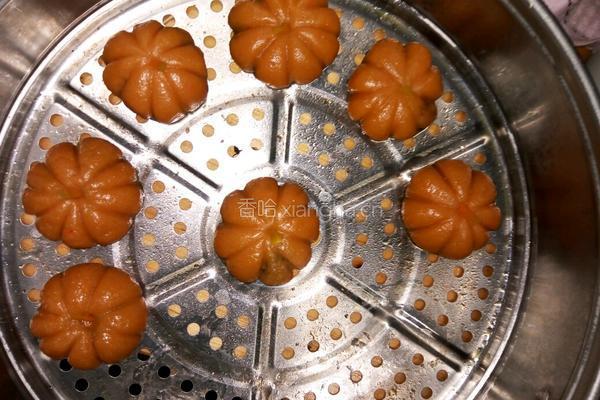 蒸绿豆馅南瓜的做法图解7
