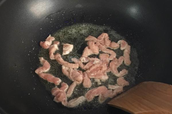 肉炒竹笋的做法图解3
