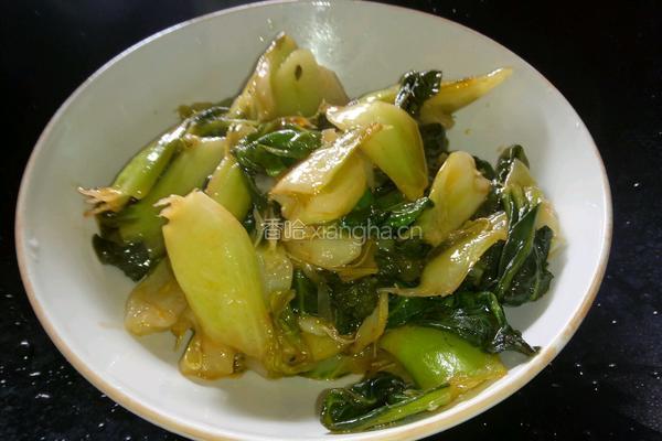 番茄酱炒青菜的做法图解6