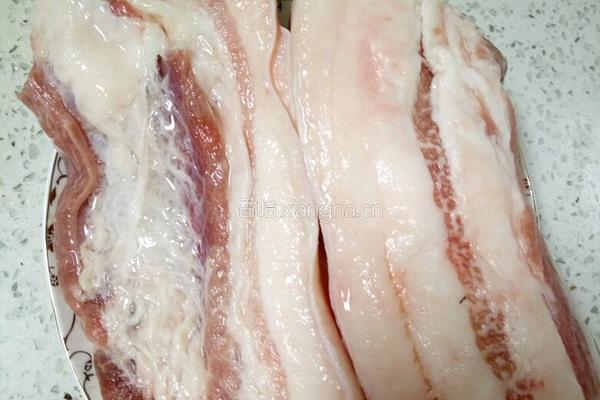 咸菜蒜苗回锅肉的做法图解2
