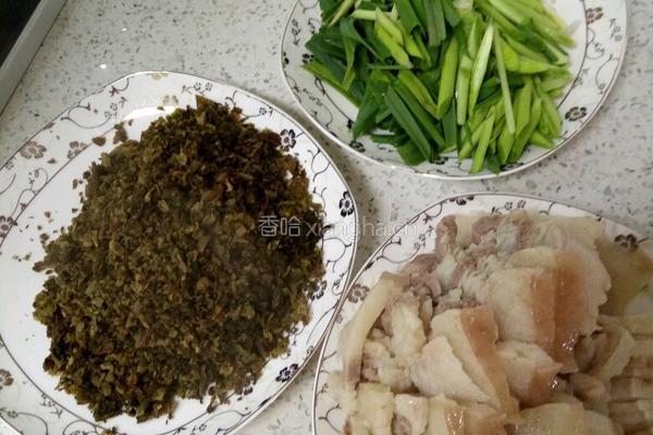咸菜蒜苗回锅肉的做法图解3