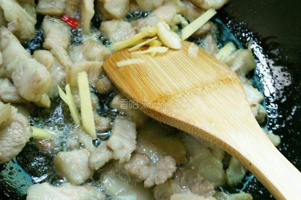 五花肉炒香干的做法图解5