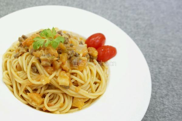 番茄肉酱意面的做法图解6