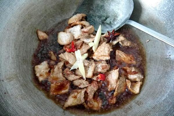 扁豆烧肉的做法图解5