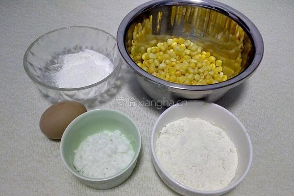 玉米粒煎饼的做法图解1