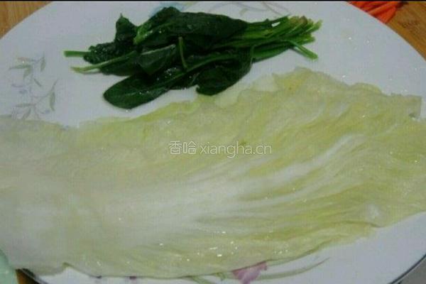 三色菜卷的做法图解2