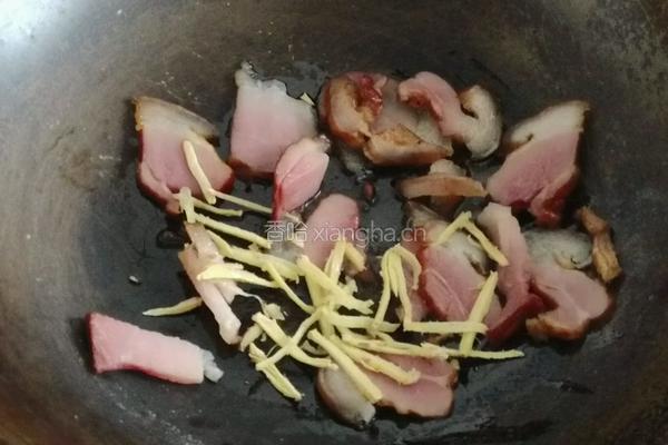 新春腊肉蒜苗的做法图解9