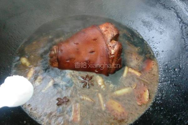 红烧猪肘的做法图解13