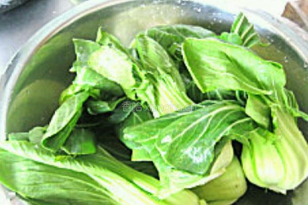 香菇油菜的做法图解1