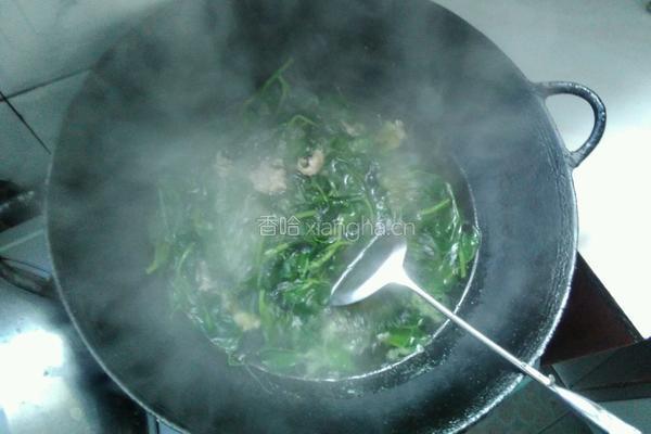 豆腐豌豆尖汤的做法图解3