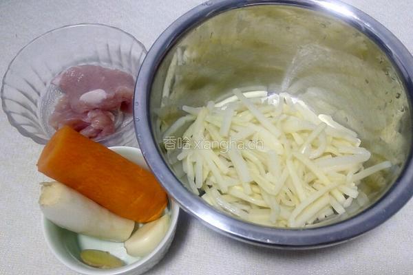 笋丝炒肉丝的做法图解1