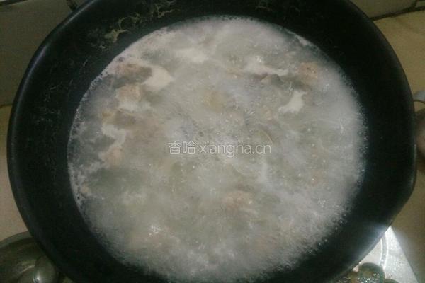 蛤蜊丸子汤的做法图解4