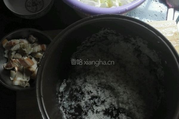 包菜饭（实煮）的做法图解1