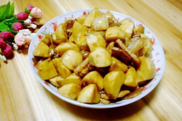 慈姑焖肉的做法图解8