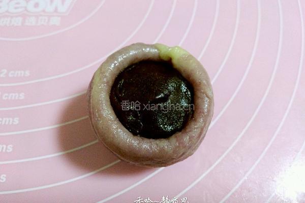 紫薯蛋黄酥的做法图解30