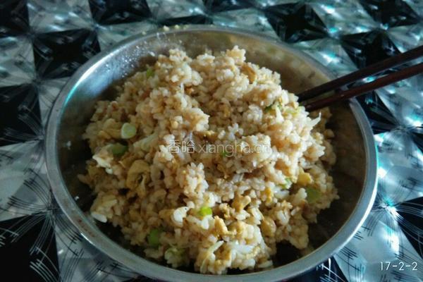 大葱蛋炒饭的做法图解4
