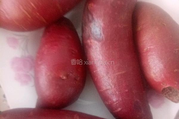 紫薯绣球馒头的做法图解1
