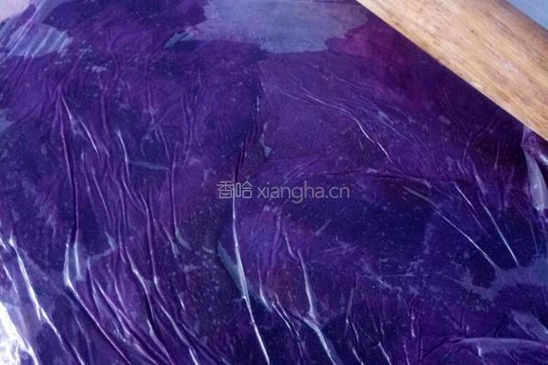 紫薯绣球馒头的做法图解2
