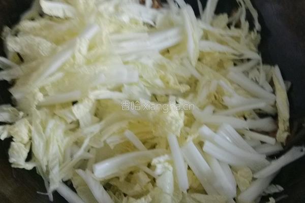 肉丝白菜炒粉丝的做法图解8