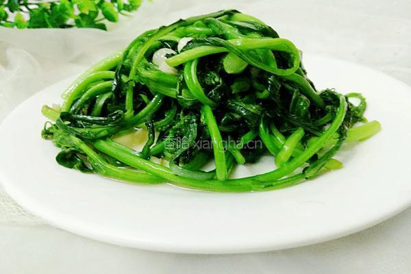素炒菜心的做法图解8