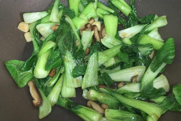 香菇油菜的做法图解7