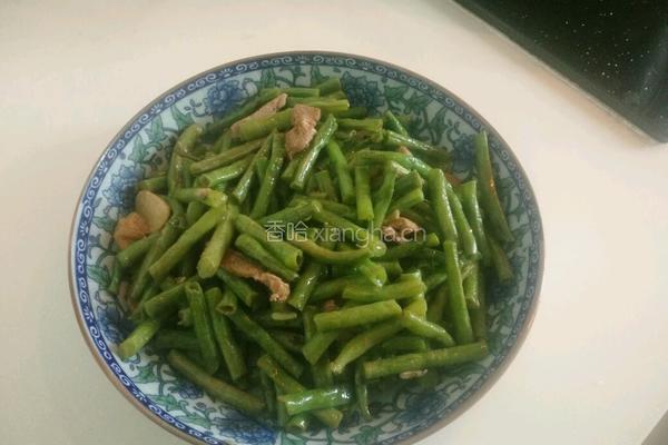 豇豆炒肉的做法图解8