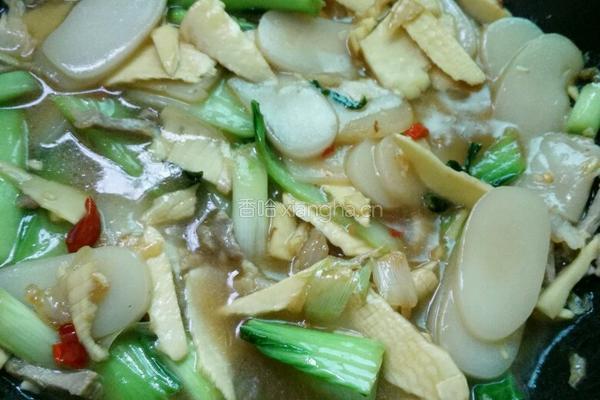 咸肉冬笋煮年糕的做法图解8