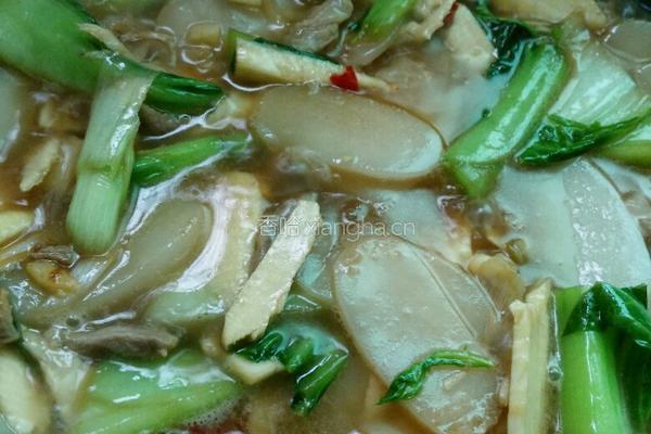 咸肉冬笋煮年糕的做法图解9