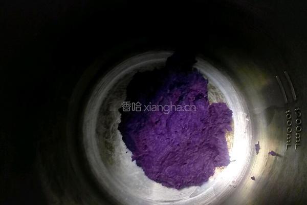 紫薯牛奶煎饼的做法图解3