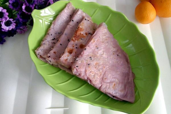 紫薯牛奶煎饼的做法图解15
