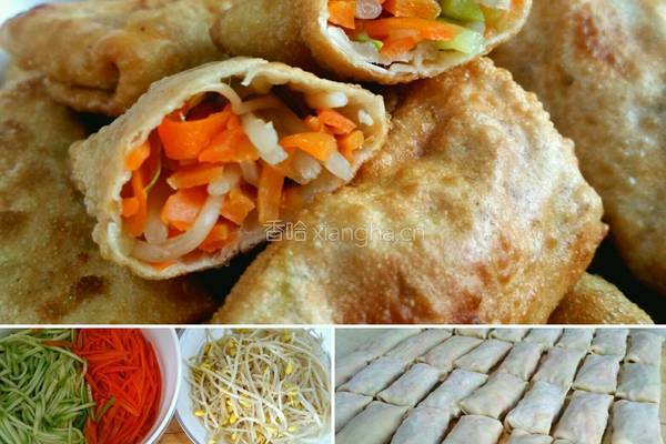 三丝春卷(馄饨皮)的做法图解7