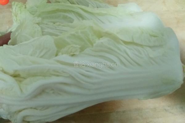 醋溜白菜的做法图解2