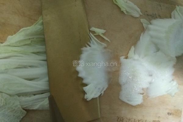 醋溜白菜的做法图解3