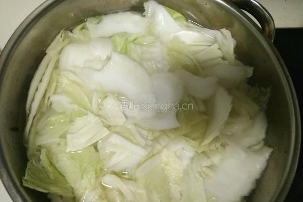 醋溜白菜的做法图解4