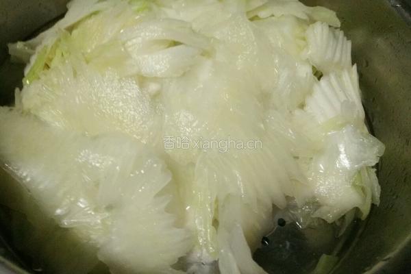 醋溜白菜的做法图解5