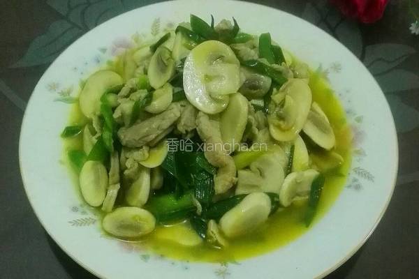 蘑菇炒肉的做法图解9